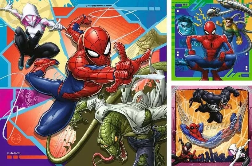 Puzzle Spiderman Ravensburger 3x49 pjesë për fëmijë