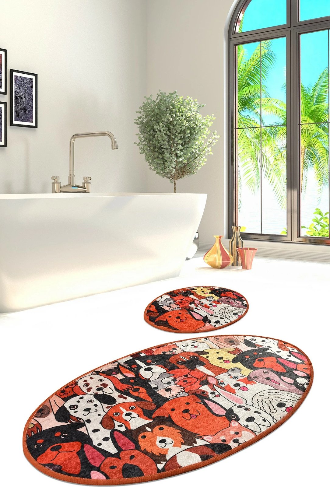 Set tapetash për banjo, Mijölnir, me qen, 2 copë