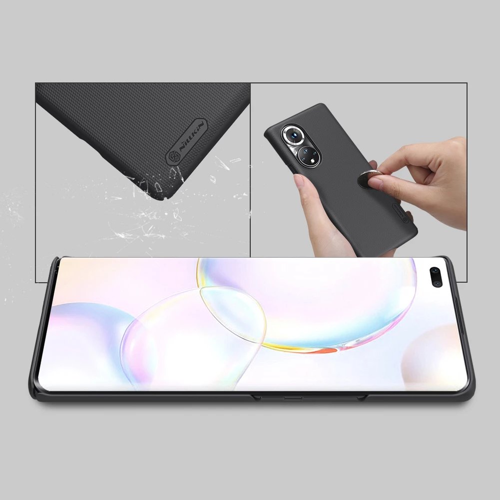 Mbështjellës Nillkin Super Frosted Shield për Honor 50 Pro, i zi