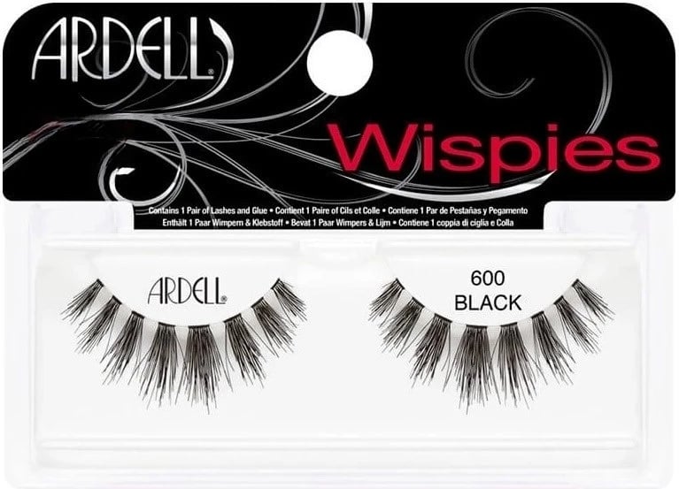 Qerpikë të rremë Ardell Wispies 600 për femra, 600 Black, 1 copë