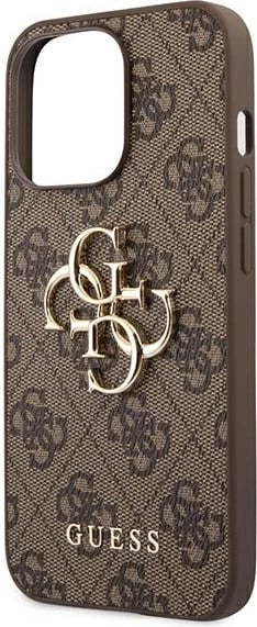 Mbështjellës Guess GUHCP13L4GGMBR për iPhone 13/13 Pro 6.1", kafe, hardcase 4G Big Metal Logo Mbështjellës Guess GUHCP13L4GGMBR për iPhone 13/13 Pro 6.1", kafe, hardcase 4G Big Metal Logo