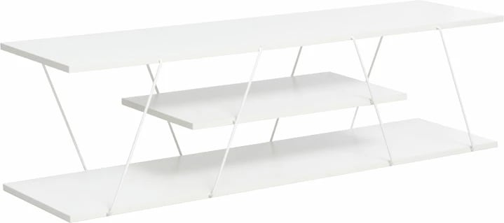 Komodë TV Tars, e bardhë, 120x30x33cm