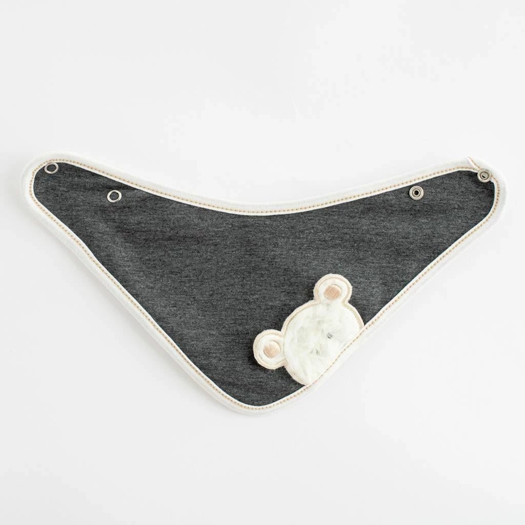 Set kapelë + shall qafe për bebe, New Baby Sebastian, madhësi 68 (4-6m), pambuk 95% + elastan 5%, pranverë/vjeshtë, gri, 2-copësh