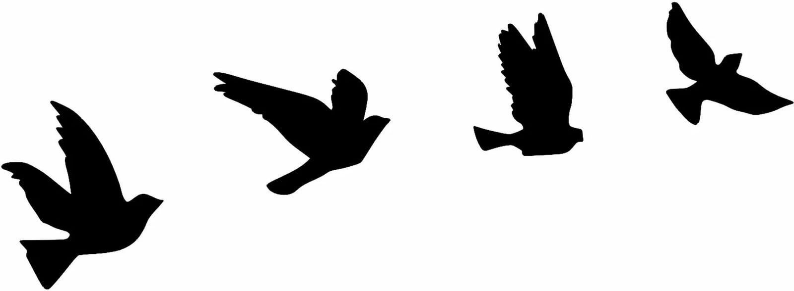 Aksesor dekorativ metalik për mur, zogj, Wallity, 4 copë Aksesor dekorativ metalik për mur, zogj, Wallity, 4 copë