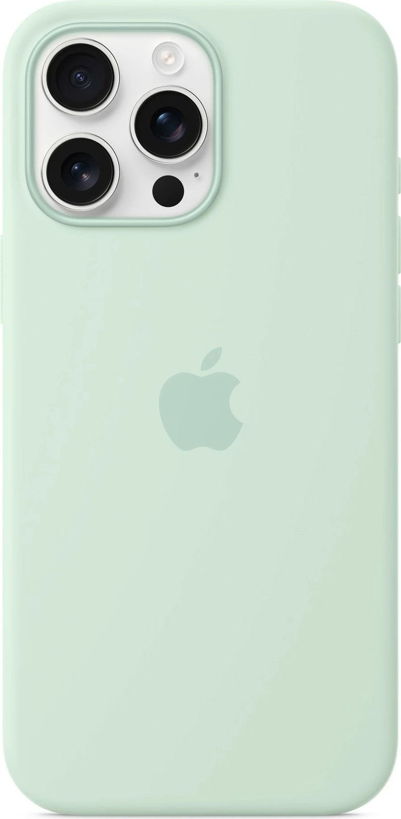 Mbështjellës Apple iPhone 16 Pro Max, silikon, MagSafe, aquamarine