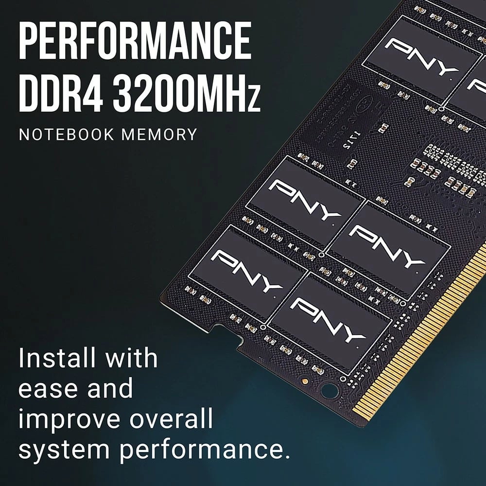 RAM Memorje PNY MN16GSD43200-TB, 16GB, DDR4 SODIMM, 3200 MHz, CL22
