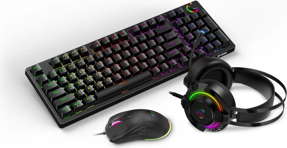 Yenkee YGS 03 Premium ECLIPSE, Gaming set 3ne1 Tastierë maus dhe kufje