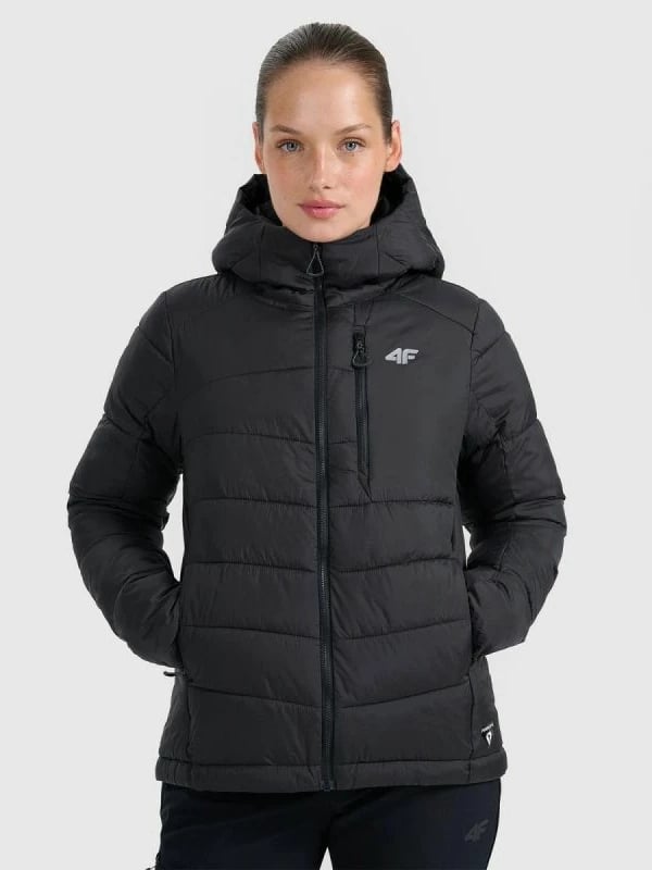 Jakne trekking për femra 4f, gri