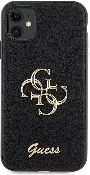 Mbështjellës Guess GUHCN61HG4SGK për iPhone 11/XR, Glitter Script Big 4G, i zi Mbështjellës Guess GUHCN61HG4SGK për iPhone 11/XR, Glitter Script Big 4G, i zi