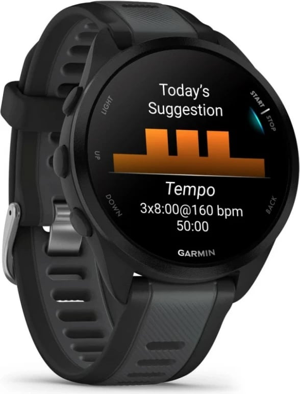 Smartwatch Garmin Forerunner 165, e zezë/gri