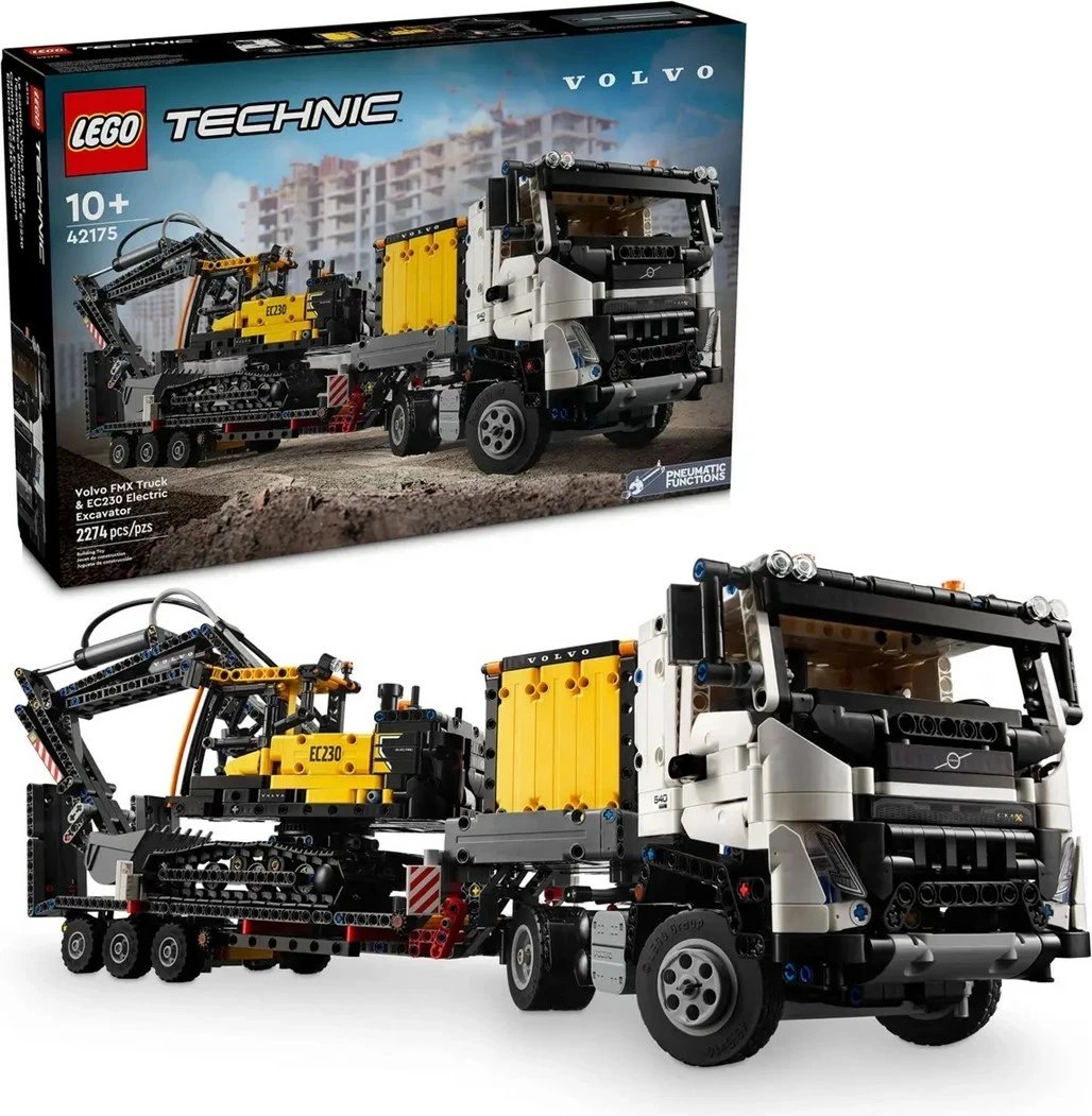 Set Lego Technic 42175 Volvo FMX Truck & EC230 Electric Excavator
