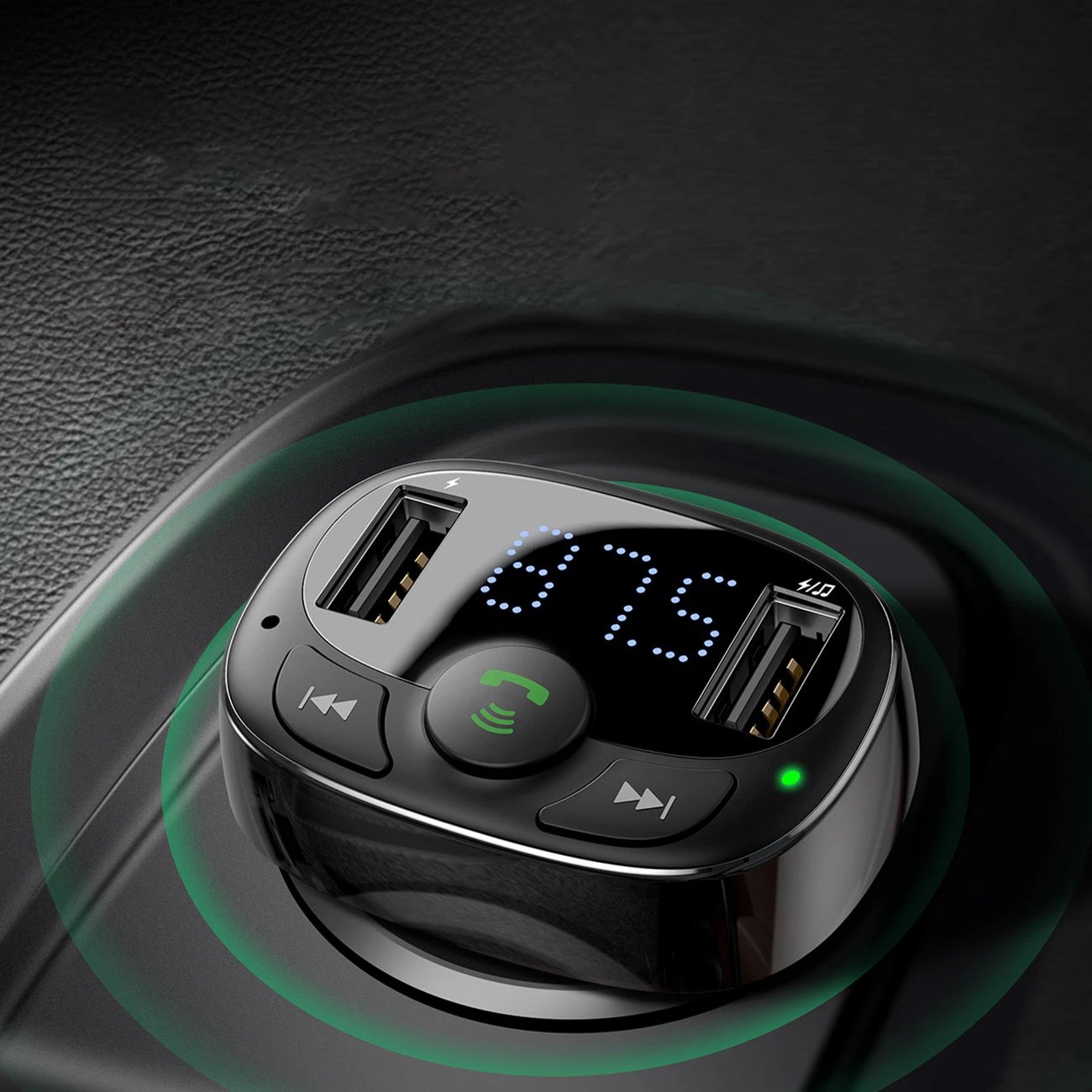Transmetues Bluetooth / karikues veture Baseus S-09A, i zi Transmetues Bluetooth / karikues veture Baseus S-09A, i zi