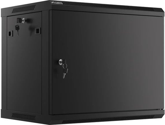 Kasë rrjeti Lanberg WF01-6409-00B, 19", 6U, 600x450 mm, e zezë, për mur