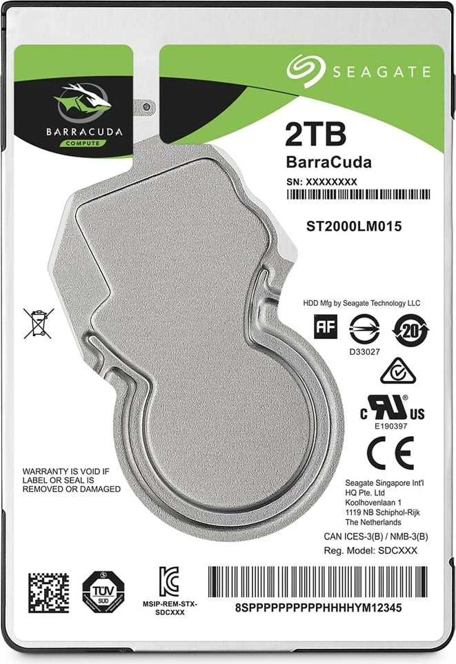 Disk HDD Seagate Barracuda 2.5" 2.5" 2TB