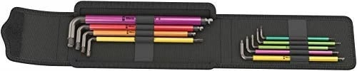 Set çelësa imbus Wera 9 copë, 05004173001, me ngjyra