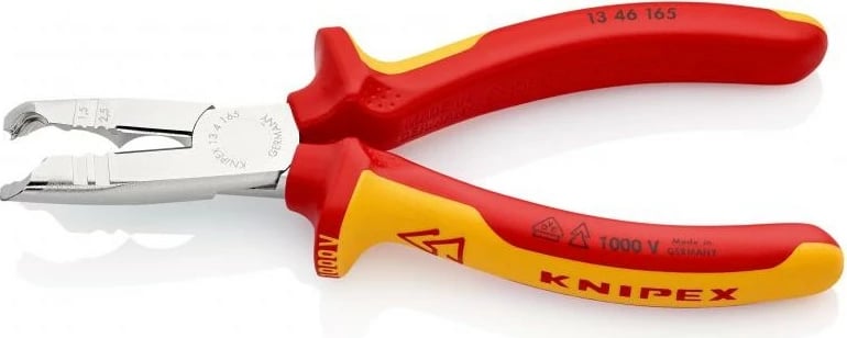 Kërrabza zhveshëse Knipex 13 46 165, izolim mbrojtës, 165mm, kuqe/verdhe