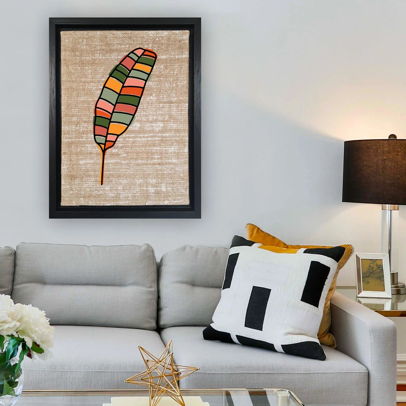 Pikturë dekorative në kanavacë, shumëngjyrëshe, Wallity LSJ119377806774 - 4666, 46x66cm