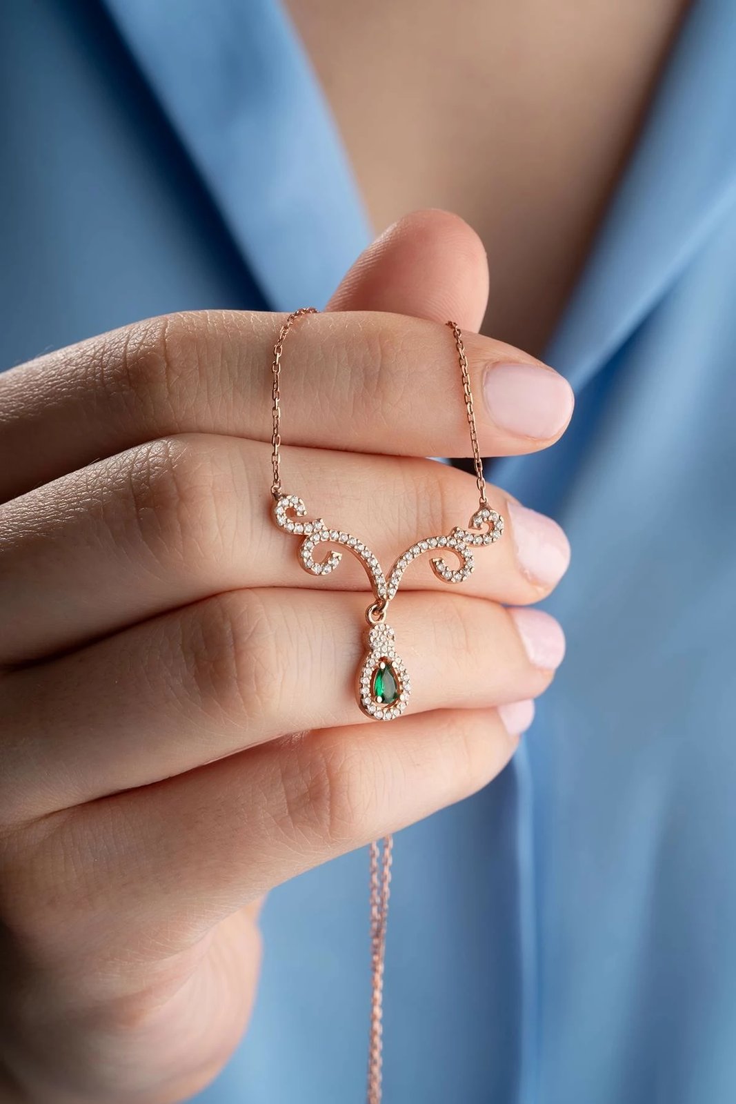 Varëse argjendi Jumeon, ngjyrë rozë e arit dhe e gjelbër, NRZ999738