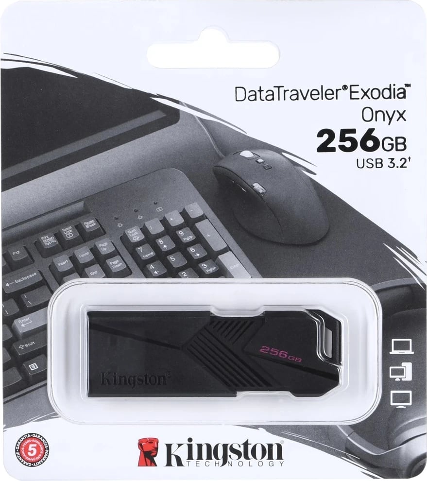USB Flash Kingston DataTraveler Exodia Onyx, 256 GB, e zi
