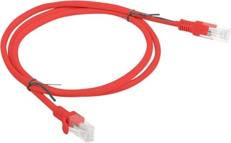 Patchkord Lanberg, 1m, RJ-45, 10 copë, Kuqe