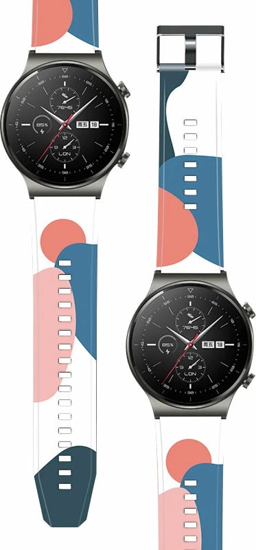 Rrip silikoni për Huawei Watch GT2 Pro Hurtel Strap Moro, 22 mm, shumëngjyrësh