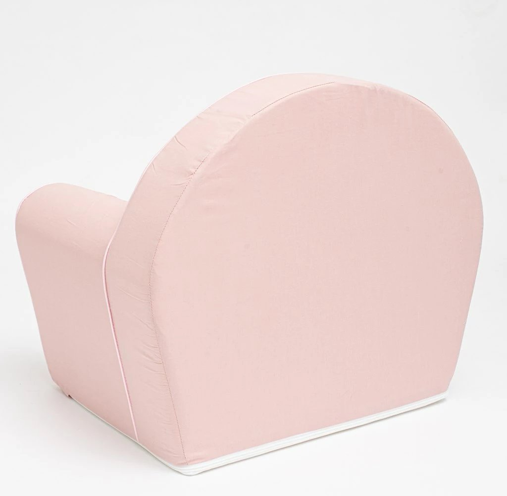 Karrige bebe New Baby Malina, shkumë poliuretani, mbulesë pambuku e heqshme, 42×52×32 cm, rozë