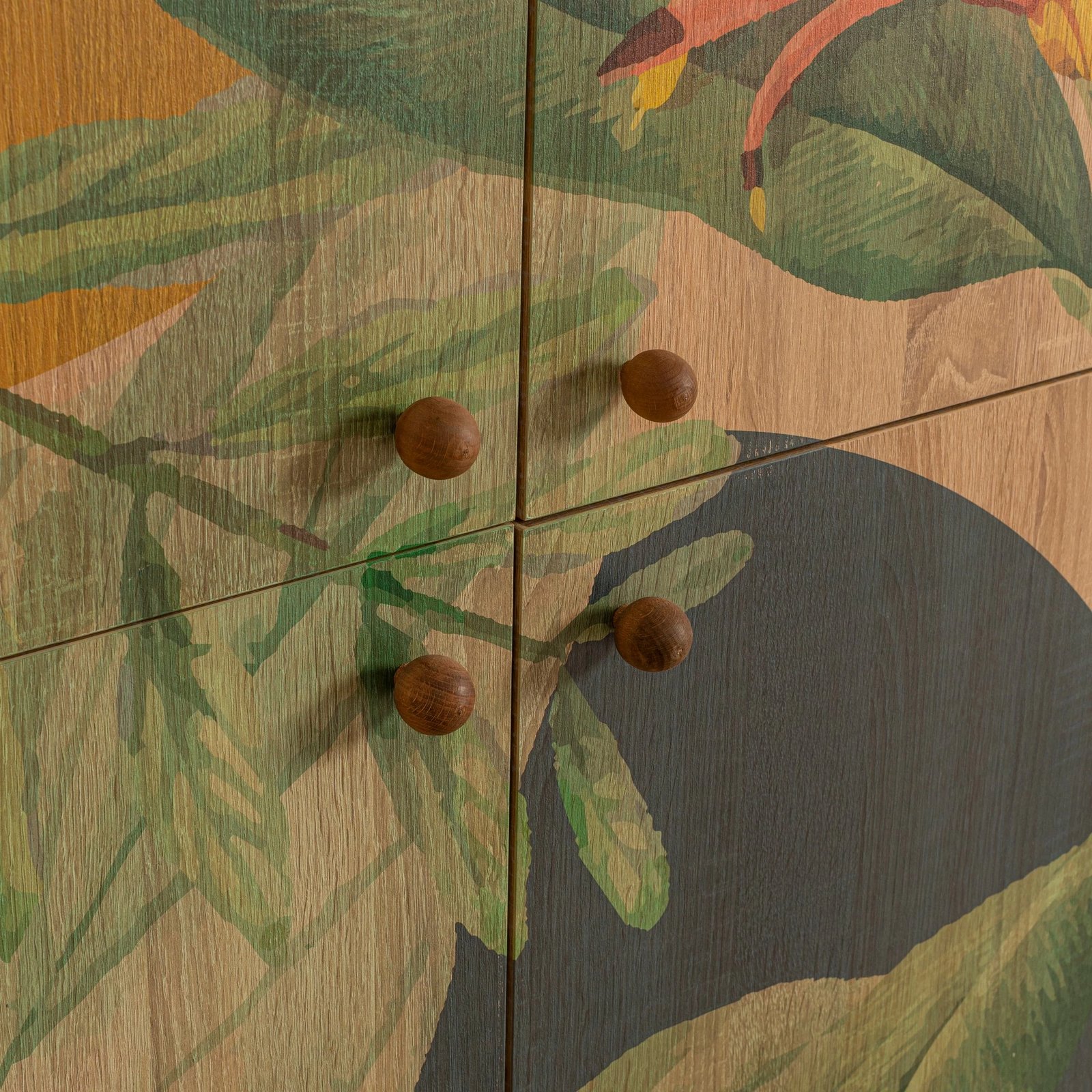 Dollap multifunksional, ngjyrë sonomo, jeshile, verdhë, Skye Decor