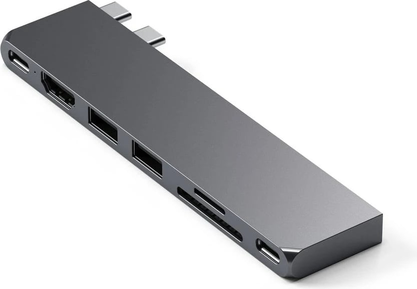 Docking station Satechi ST-HUCPHSM, USB Type-C, 2x HDMI, 2x USB-A, 2x USB-C, SD, Space Gray