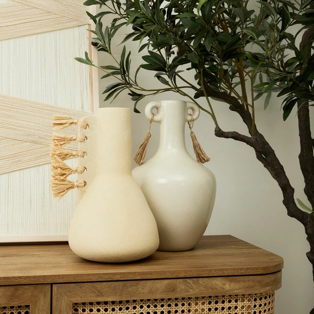 Vazo AEGEAN, qeramikë, bezhë, 24x20x33cm