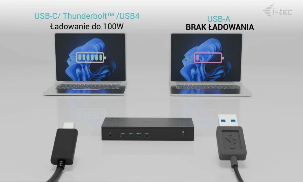 Kasë docking i-tec CA5MONITORDOCKPD, 5x 4K/60Hz, Power Delivery 100W, e zezë