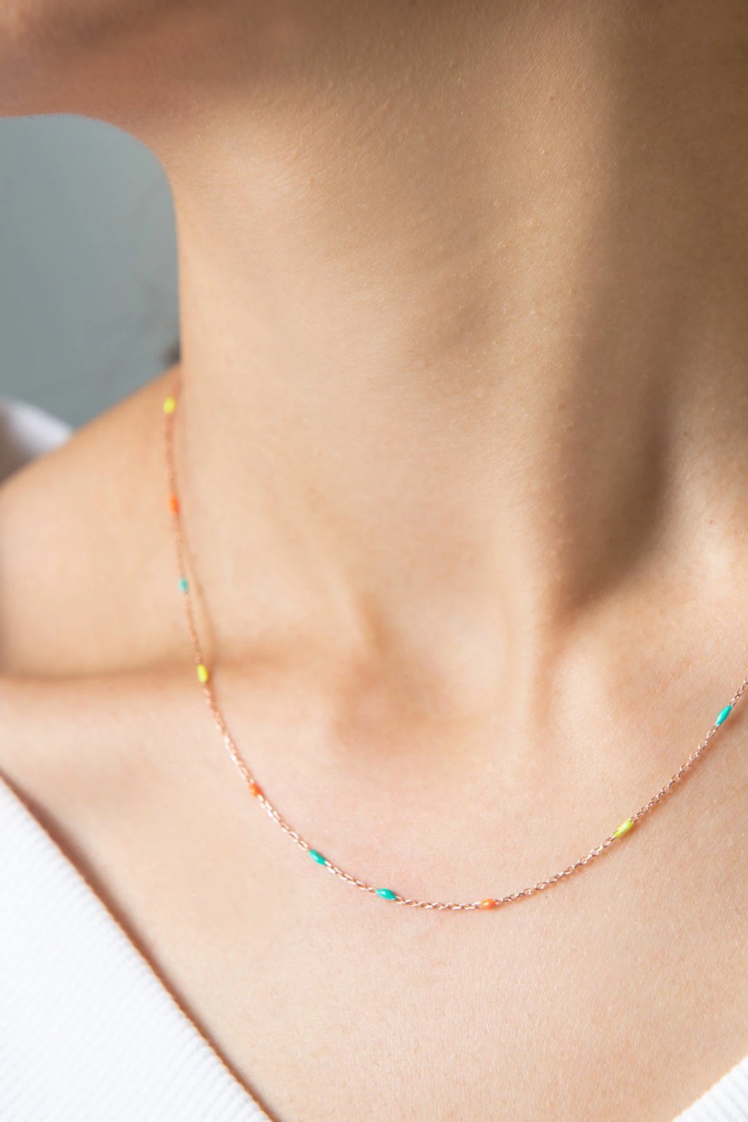 Qafore argjendi shumëngjyrëshe Elika Silver, ERN2219