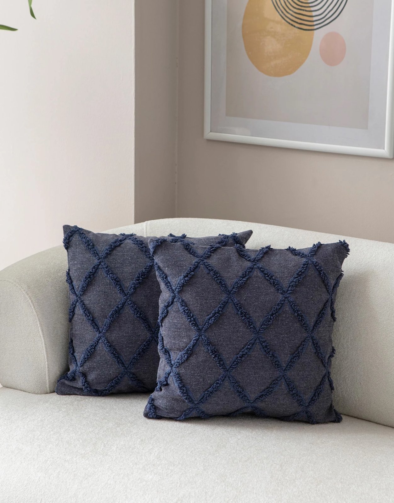 Set mbulesash për jastëkë (2 copë), Evila Originals, Tuffet, blu v1