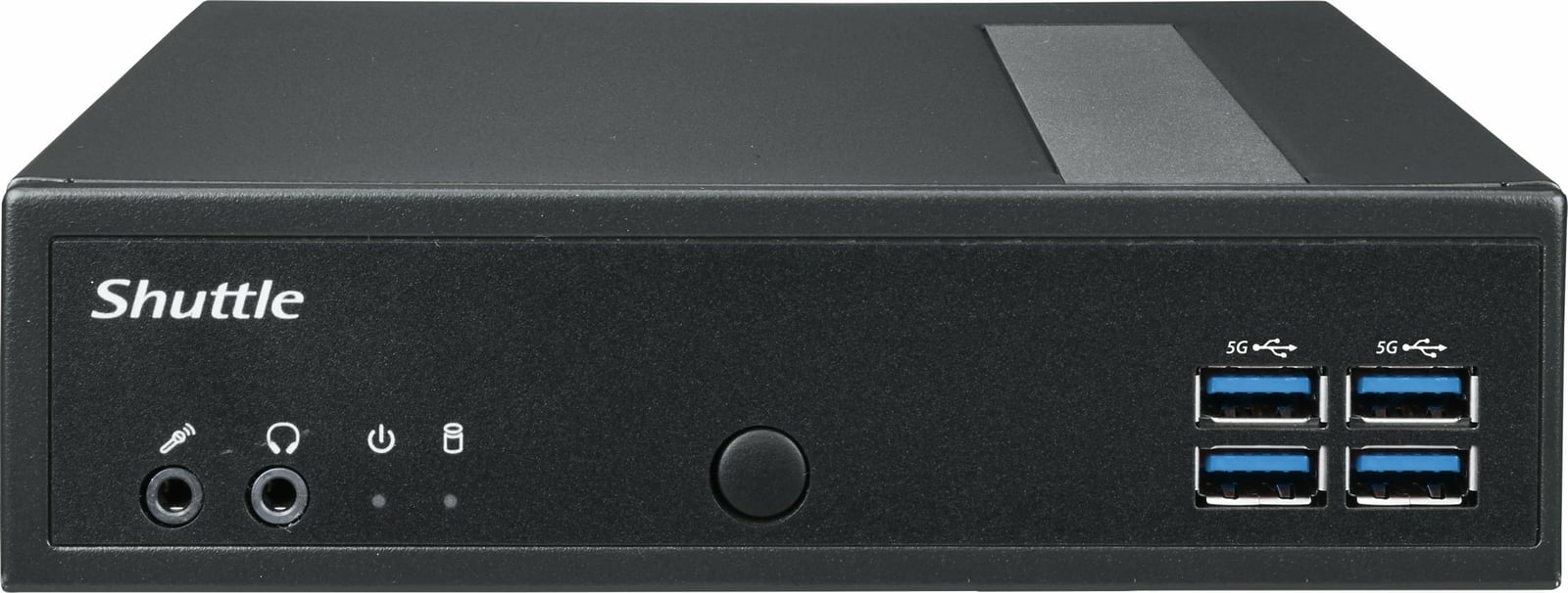 Kasë Shuttle XPC slim DL30N, Intel N100, DDR5, 2x LAN, fanless, 1.35L, e zezë