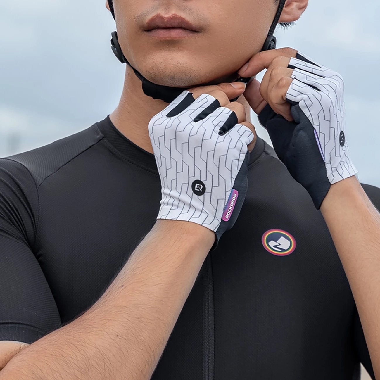 Doreza biçiklete Rockbros 1622004005, MTB, XL, e bardhë dhe e zezë