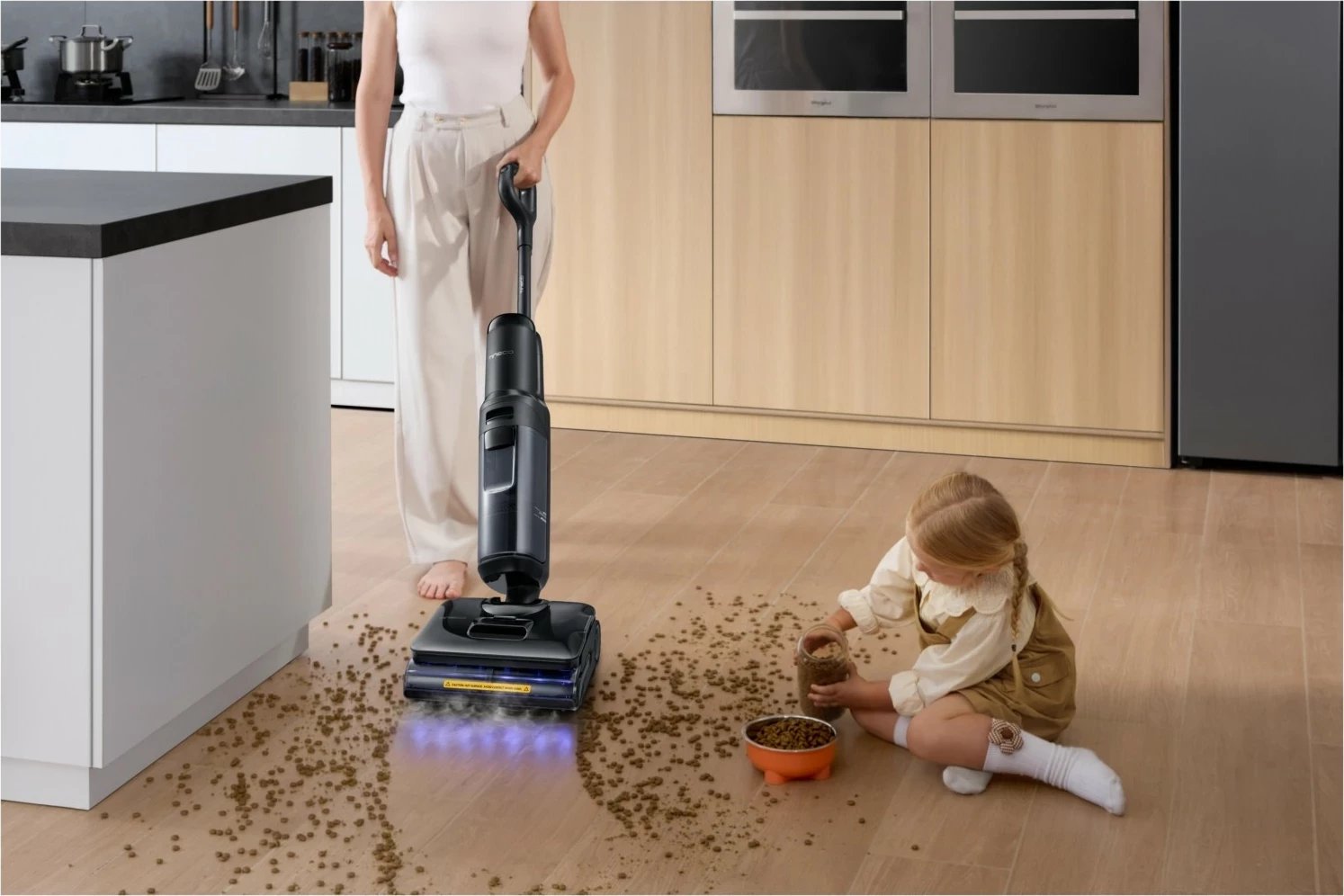 Pastrues dyshemeje Tineco Floor One S7 Stretch Steam Plus, me avull, i zi