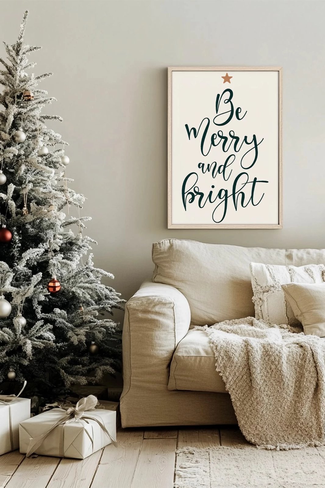 Pikturë dekorative me kornizë, shumëngjyrëshe, Wallity, Nwyearsngmdl60, 33x48cm