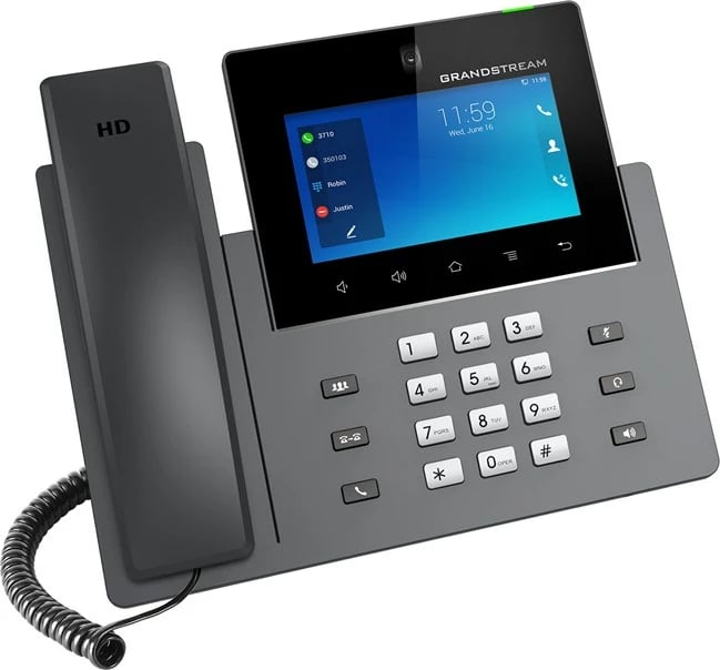 Telefon VoIP Grandstream GXV 3350 HD, Android, Ekran 5", Ngjyrë e zezë