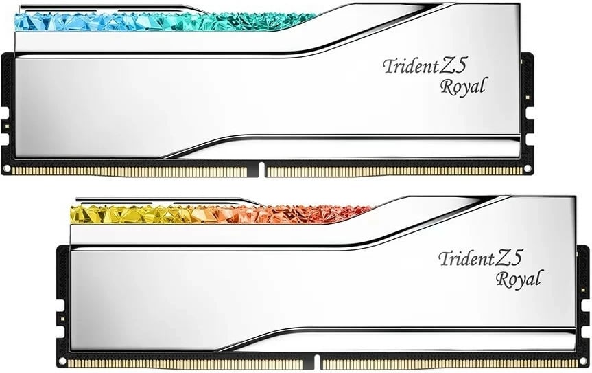 RAM Memorje G.SKILL Trident Z5 Royal, DDR5, 96GB (2x48GB), 6800MHz, CL34, Argjendtë
