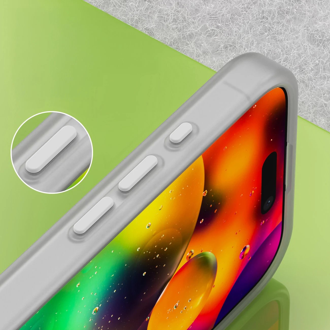 Mbështjellës Hurtel për iPhone 17, MagSafe, Mat, Bardhë