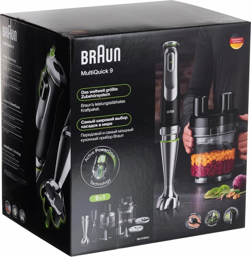 Blender Braun MultiQuick 9 MQ 9195XLI, 1200 W, Inoks, i zi Blender Braun MultiQuick 9 MQ 9195XLI, 1200 W, Inoks, i zi