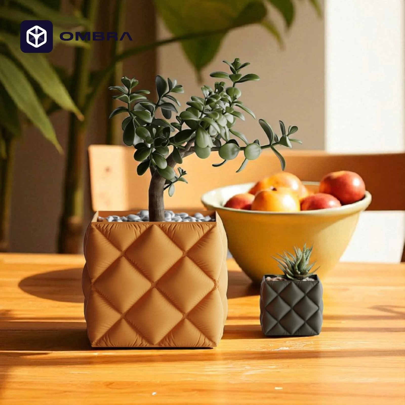 Vazo dekorative Pambuku, madhësia S, e gjelbërt