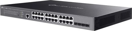 Switch TP-Link Omada SG3428XMPP, 24 porta Gigabit, PoE, 10G, rackmount, i zi