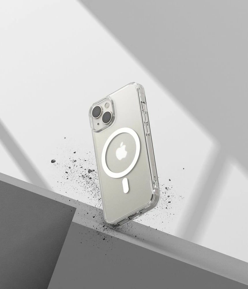 Mbështjellës, Ringke, Fusion Magnetic për Apple iPhone 14 Plus 6.7", MagSafe, hibrid TPU+PC, e tejdukshme mat