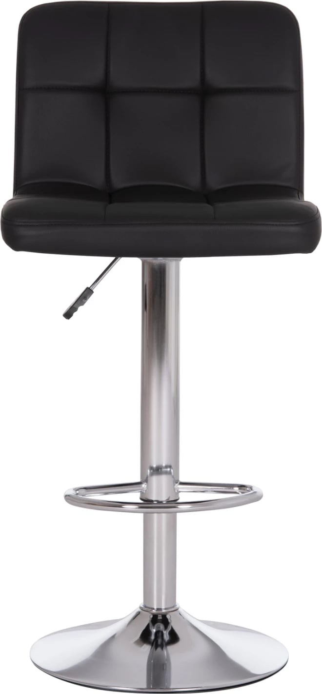 Karrige për bar rrotulluese DIANA, lëkurë PU e zezë, metal krom, FH202.21, 44x52x109cm, set prej 2 copë