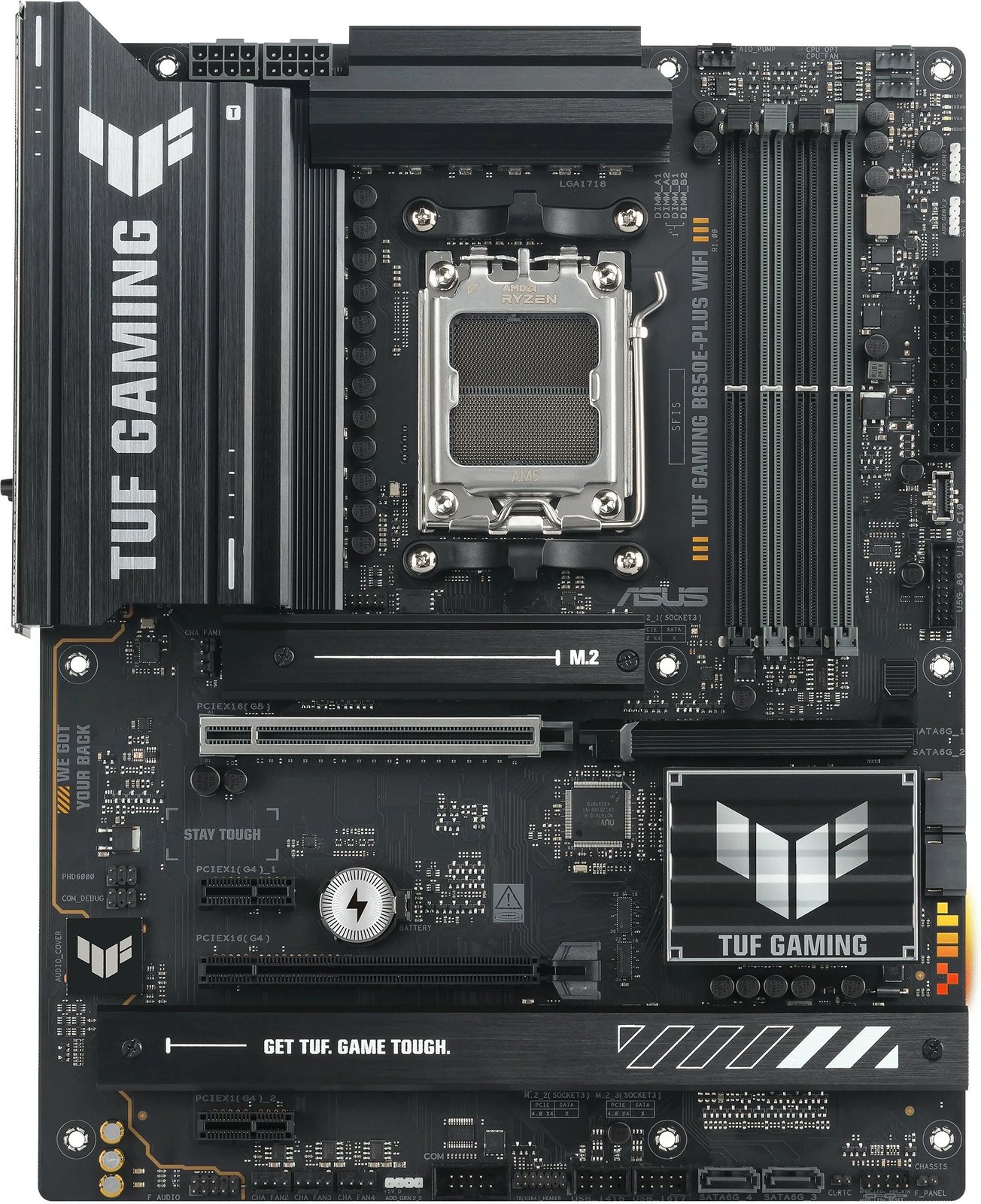 Pllakë amë ASUS TUF GAMING B650E-PLUS WIFI, Socket AM5, DDR5, 256GB Pllakë amë ASUS TUF GAMING B650E-PLUS WIFI, Socket AM5, DDR5, 256GB