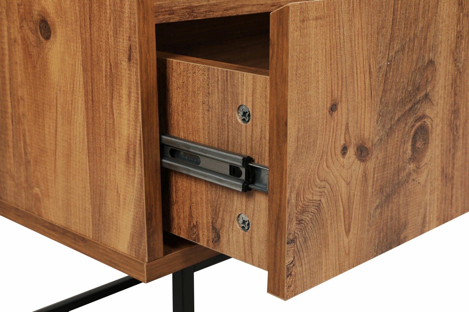 Komodë TV Skye Decor, Lupin 140, ngjyrë arre, e zezë