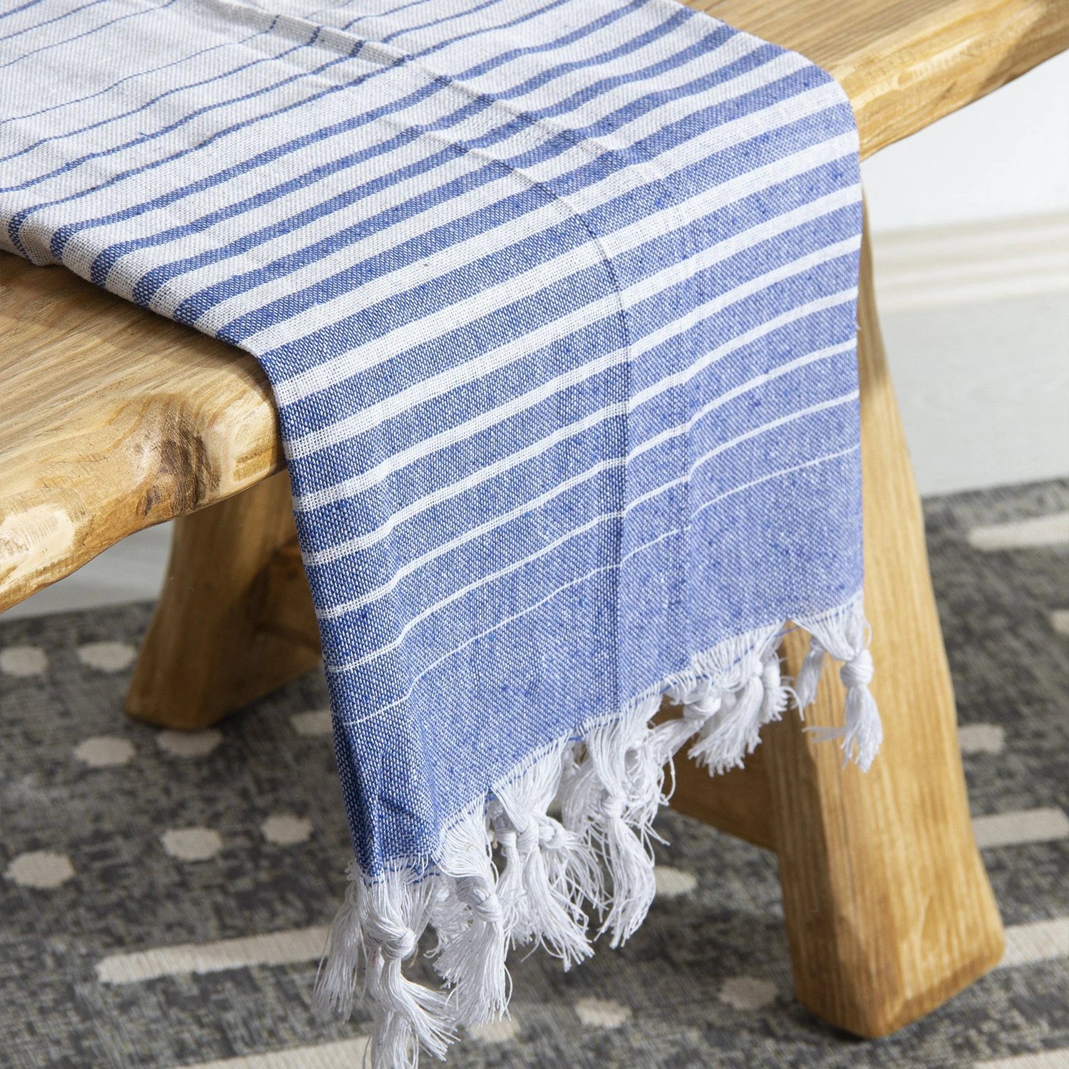 Peshqir plazhi Fouta Mijölnir, Alagra, ngjyrë kaltër