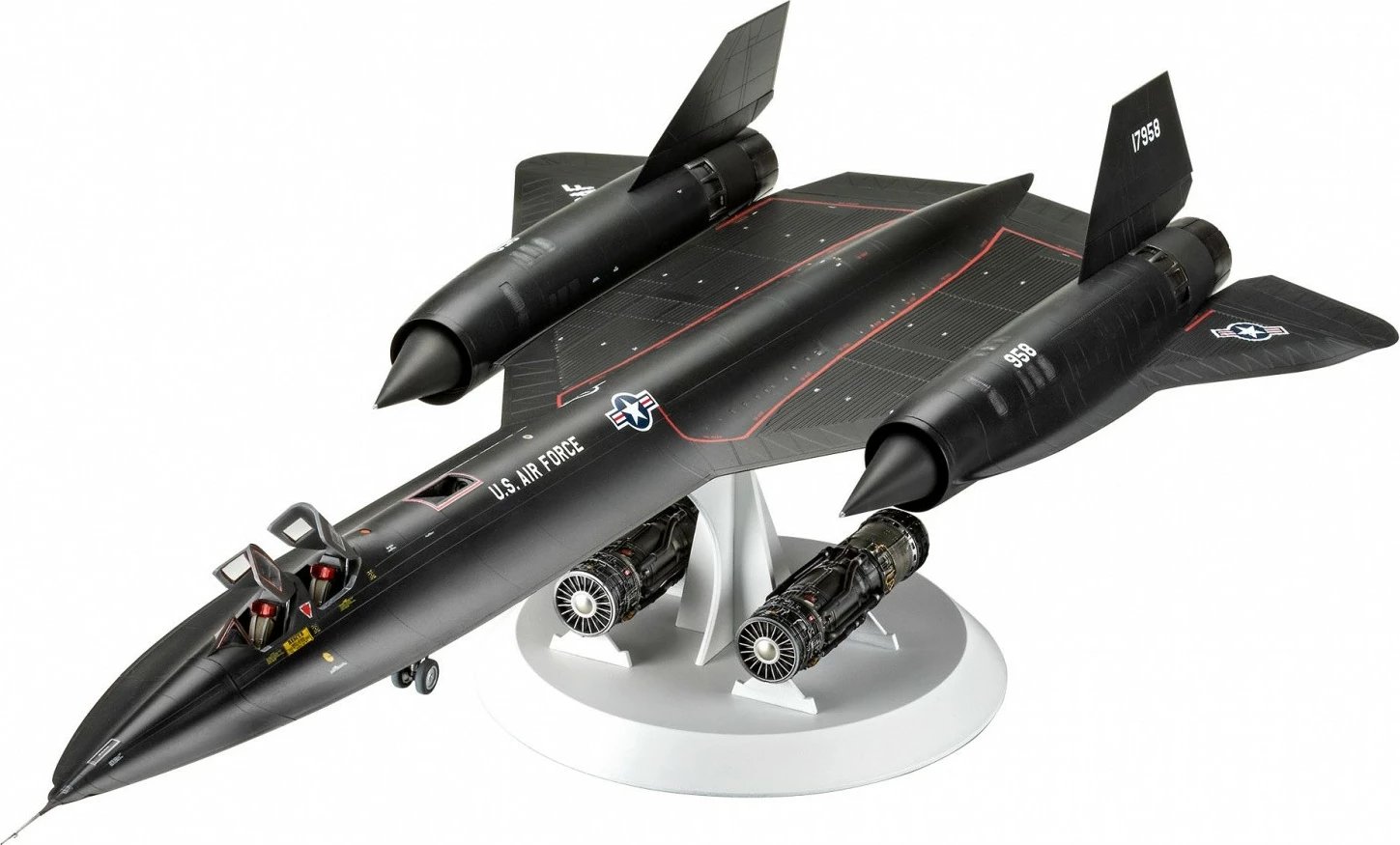 Model plastik Revell Lockheed SR-71 Blackbird 1:48, 206 pjesë, i zi