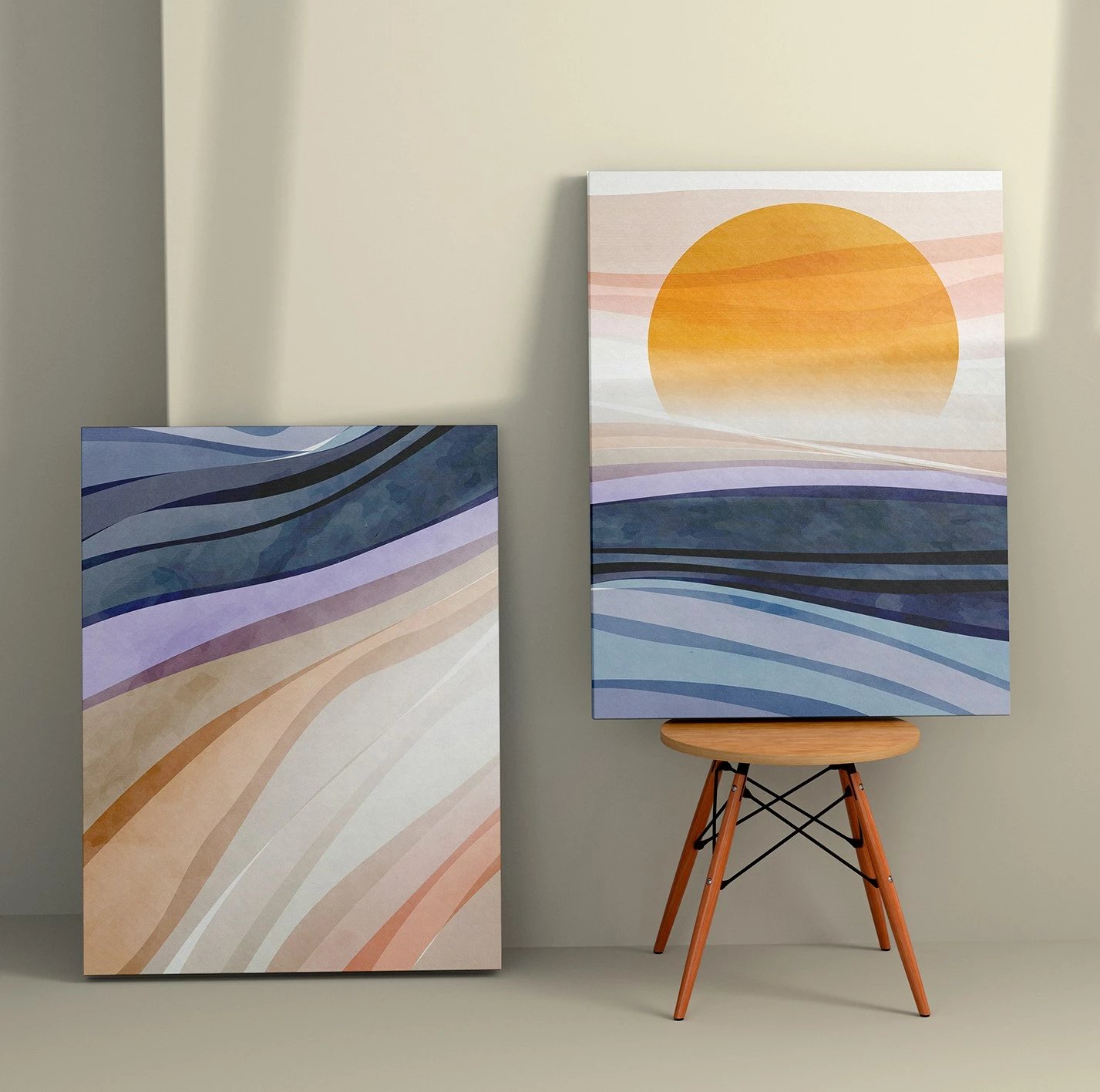 Pikturë dekorative në kanavacë (2 copë), Wallity, 2KNV4336, 70x100 cm