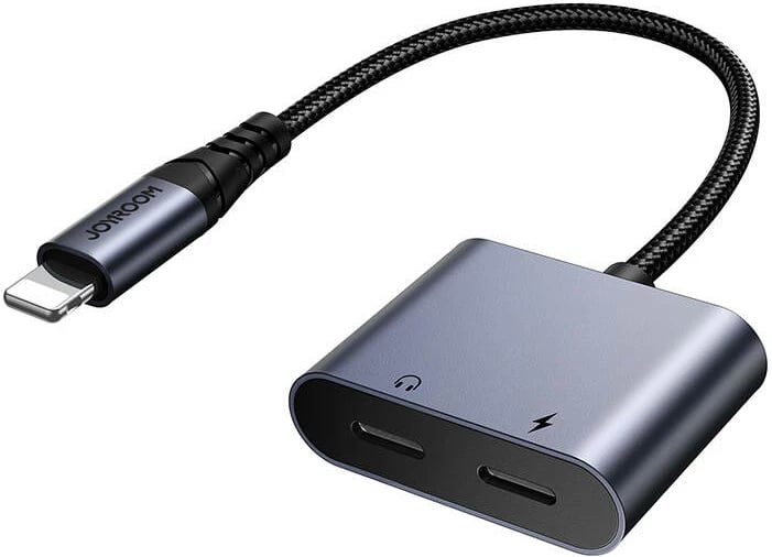 Adapter audio 2-në-1 Joyroom SY-L02, Lightning në 2x Lightning, argjend